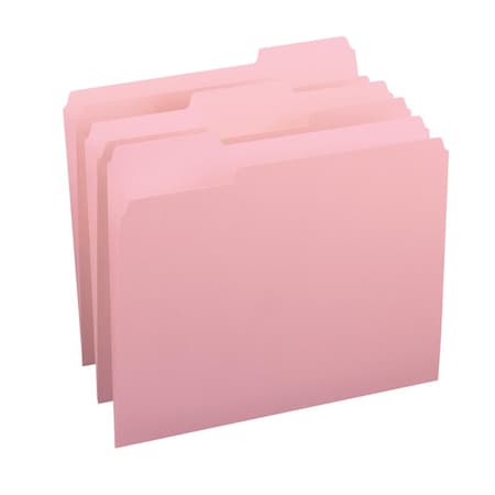 Smead Folder, File, Ltr, 1/3, Pink Pk SMD12643